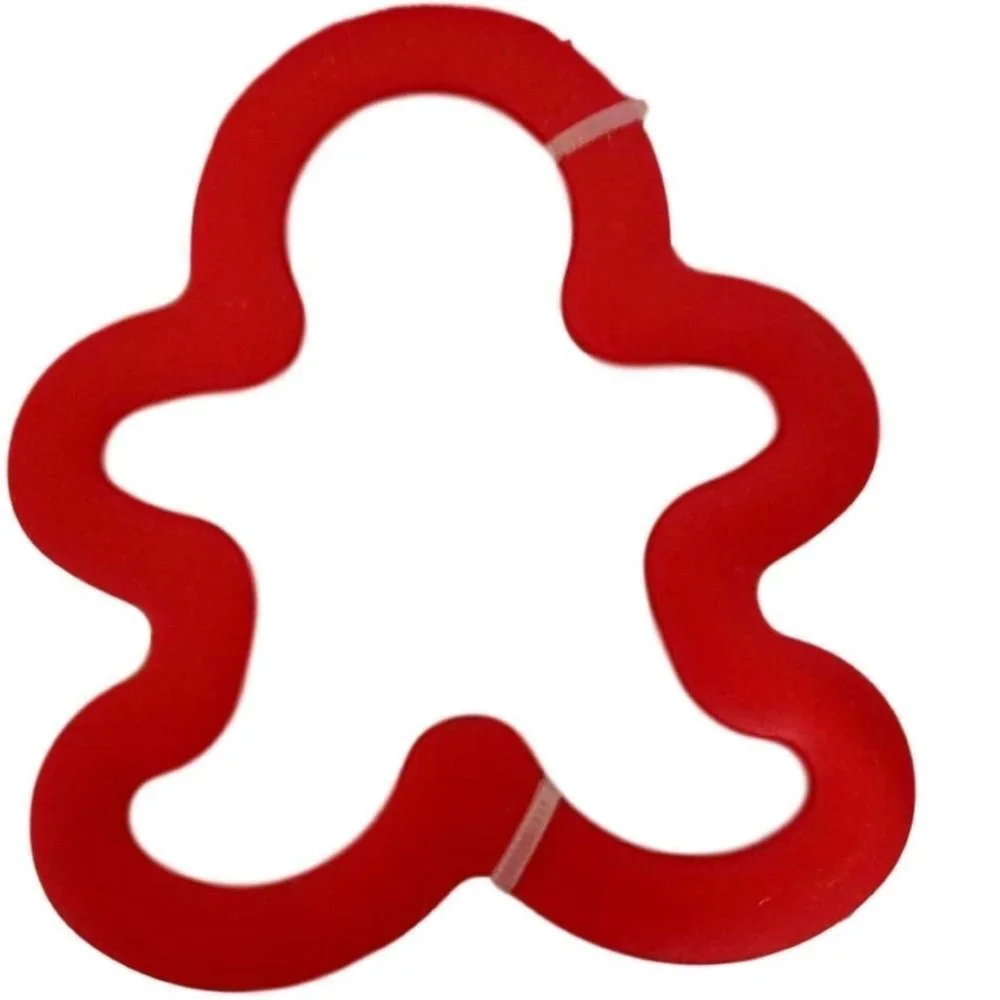 Gingerbread Man Christmas Cookie Cutter Wilton Comfort Grip Metal Holiday